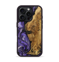 iPhone 16 Pro Wood Phone Case - Birdella (Purple, 727529)