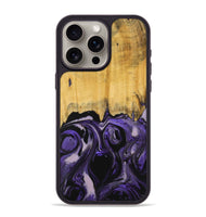 iPhone 15 Pro Max Wood Phone Case - Ellene (Purple, 727531)