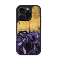 iPhone 16 Pro Wood Phone Case - Ellene (Purple, 727531)