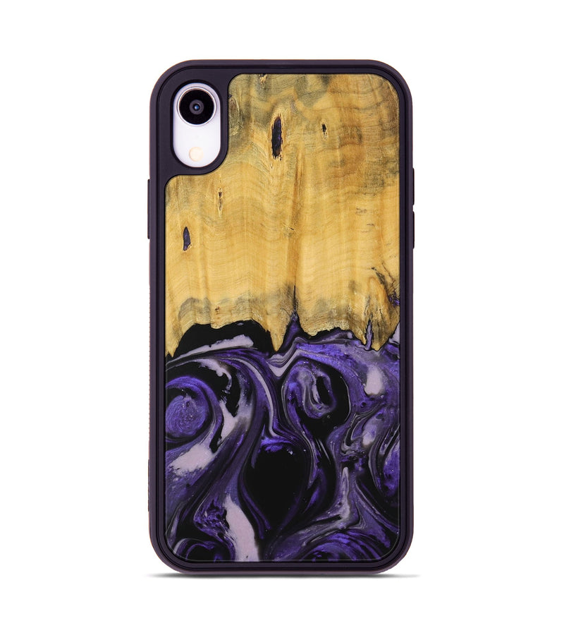 iPhone Xr Wood Phone Case - Ellene (Purple, 727531)