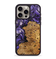 iPhone 15 Pro Max Wood Phone Case - Malorie (Purple, 727532)