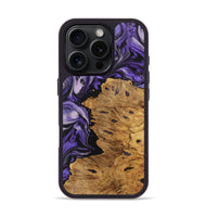 iPhone 16 Pro Wood Phone Case - Malorie (Purple, 727532)