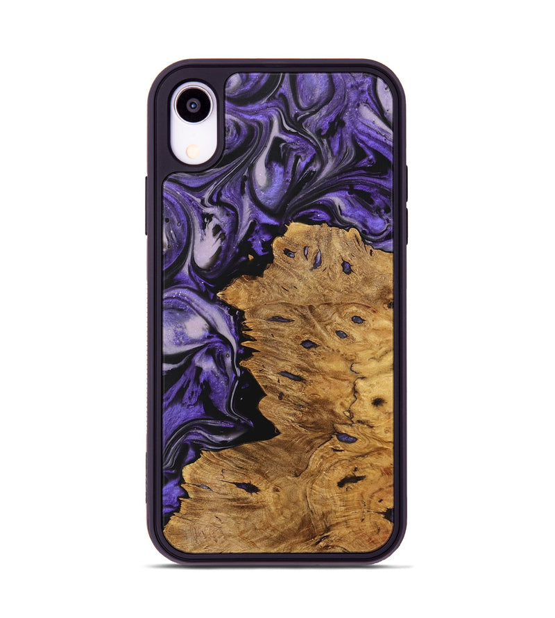 iPhone Xr Wood Phone Case - Malorie (Purple, 727532)