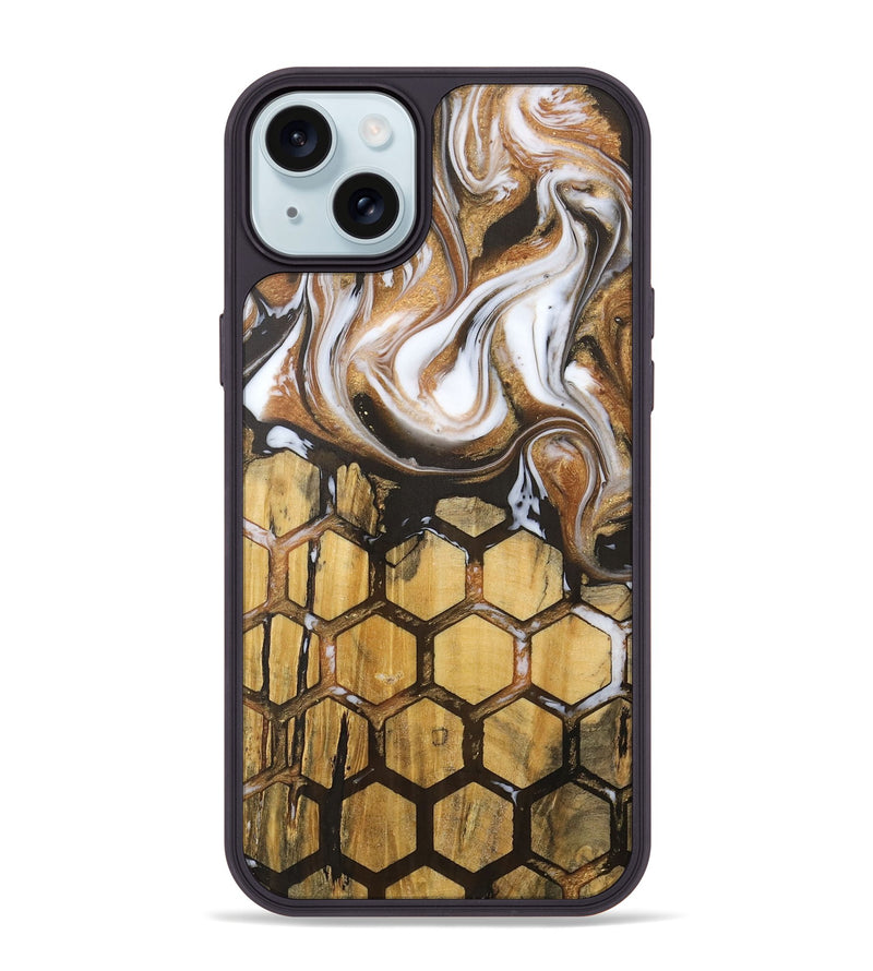 iPhone 15 Plus Wood Phone Case - Apurve (Pattern, 727540)