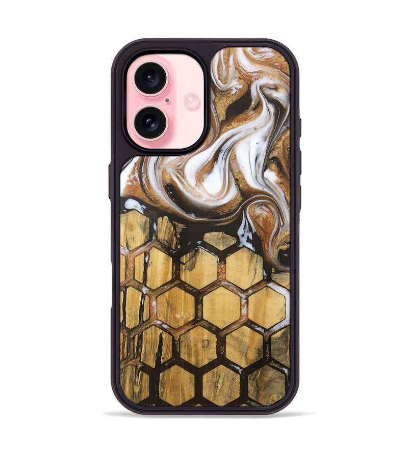 iPhone 16 Wood Phone Case - Apurve (Pattern, 727540)