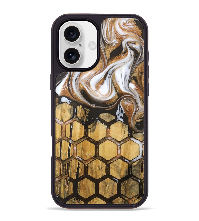 iPhone 16 Plus Wood Phone Case - Apurve (Pattern, 727540)