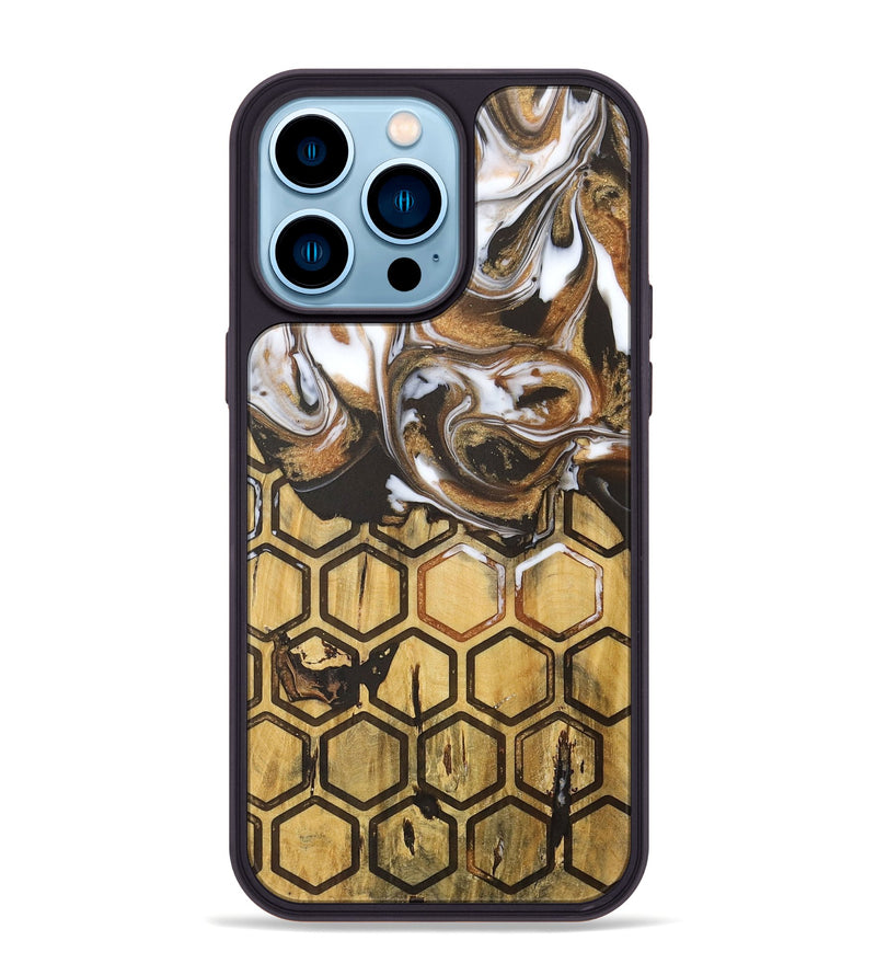 iPhone 14 Pro Max Wood Phone Case - Maya (Pattern, 727557)