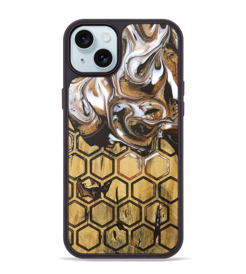 iPhone 15 Plus Wood Phone Case - Maya (Pattern, 727557)