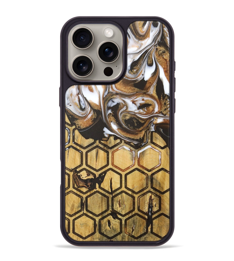 iPhone 16 Pro Max Wood Phone Case - Maya (Pattern, 727557)