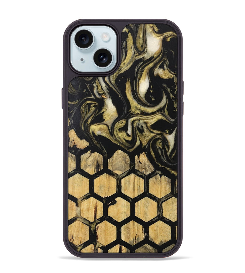 iPhone 15 Plus Wood Phone Case - Medora (Pattern, 727575)