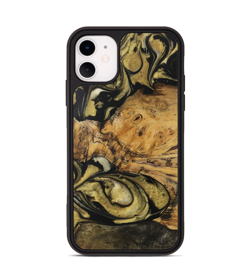 iPhone 11 Wood Phone Case - Farag (Black & White, 727588)