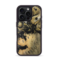 iPhone 16 Pro Wood Phone Case - Allyssa (Black & White, 727591)