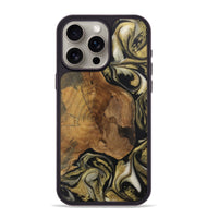 iPhone 15 Pro Max Wood Phone Case - Dzung (Black & White, 727592)