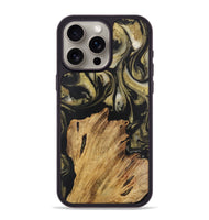 iPhone 15 Pro Max Wood Phone Case - Melodie (Black & White, 727599)