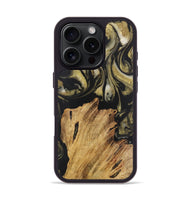 iPhone 16 Pro Wood Phone Case - Melodie (Black & White, 727599)