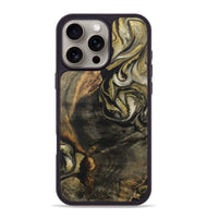 iPhone 16 Pro Max Wood Phone Case - Shakoor (Black & White, 727601)