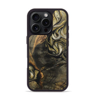 iPhone 16 Pro Wood Phone Case - Shakoor (Black & White, 727601)