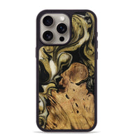 iPhone 15 Pro Max Wood Phone Case - Giovanna (Black & White, 727603)