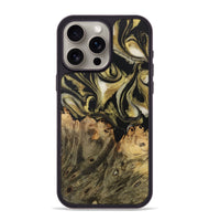 iPhone 15 Pro Max Wood Phone Case - Kimberly (Black & White, 727607)