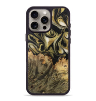 iPhone 16 Pro Max Wood Phone Case - Kimberly (Black & White, 727607)