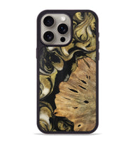 iPhone 15 Pro Max Wood Phone Case - Wendeline (Black & White, 727608)