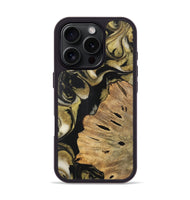 iPhone 16 Pro Wood Phone Case - Wendeline (Black & White, 727608)