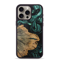 iPhone 15 Pro Max Wood Phone Case - Linnie (Green, 727615)