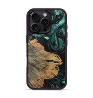 iPhone 16 Pro Wood Phone Case - Linnie (Green, 727615)