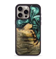 iPhone 15 Pro Max Wood Phone Case - Eligah (Green, 727616)