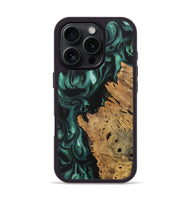 iPhone 16 Pro Wood Phone Case - Cresta (Green, 727627)