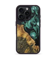 iPhone 16 Pro Wood Phone Case - Arvil (Green, 727631)