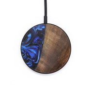 Circle Wood Wireless Charger - Scarlet (Blue, 727667)