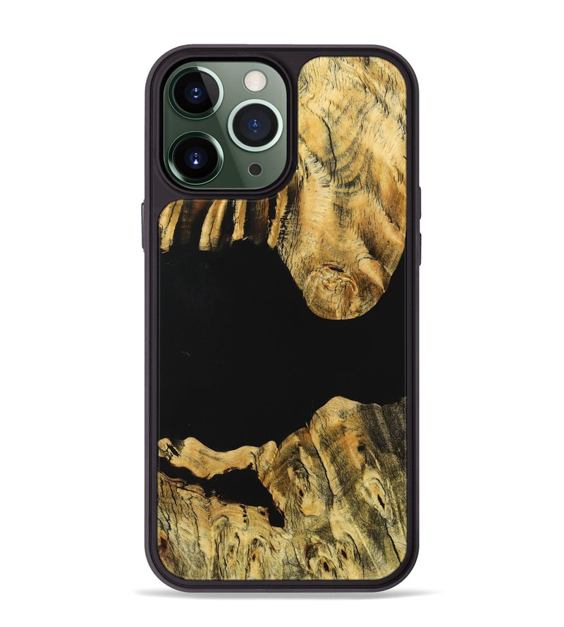 iPhone 13 Pro Max Wood Phone Case - Karley (Pure Black, 727896)