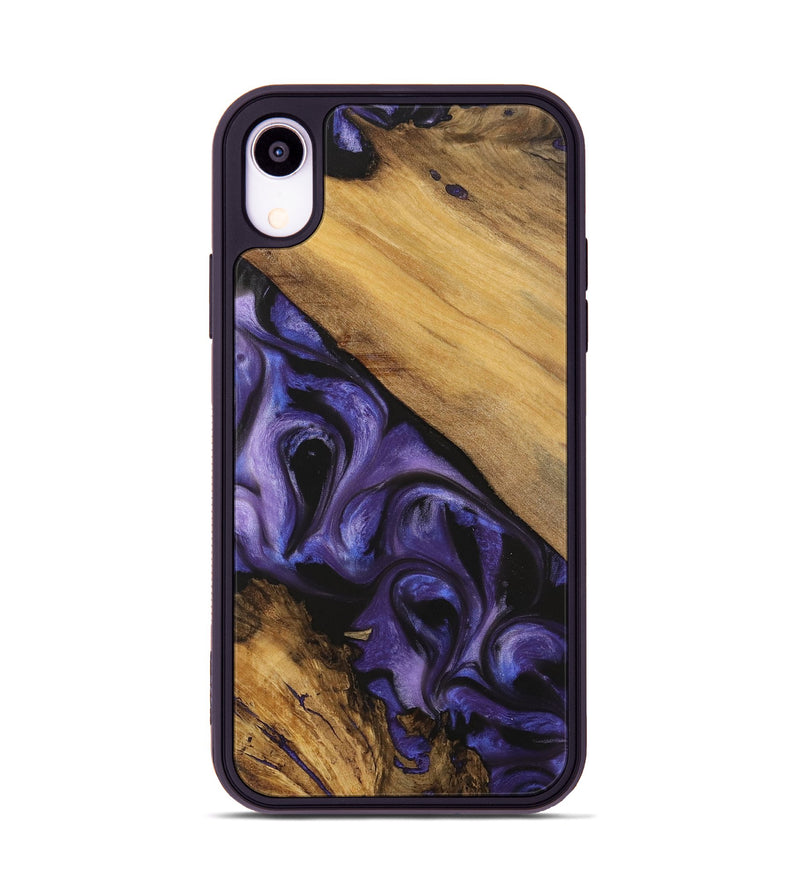 iPhone Xr Wood Phone Case - Norikatsu (Purple, 727906)