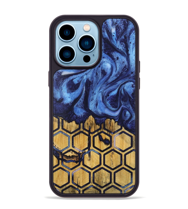 iPhone 14 Pro Max Wood Phone Case - Aeriela (Pattern, 727986)