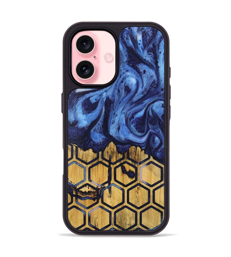 iPhone 16 Wood Phone Case - Aeriela (Pattern, 727986)