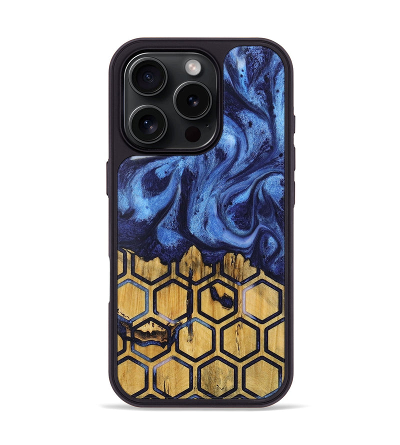 iPhone 16 Pro Wood Phone Case - Aeriela (Pattern, 727986)