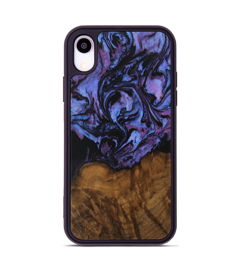 iPhone Xr Wood Phone Case - Tammy (Purple, 728182)