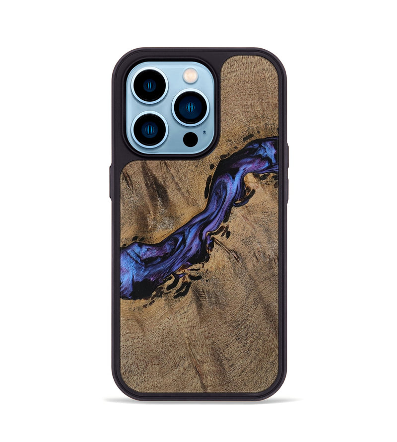 iPhone 14 Pro Wood Phone Case - Cammy (Purple, 728200)