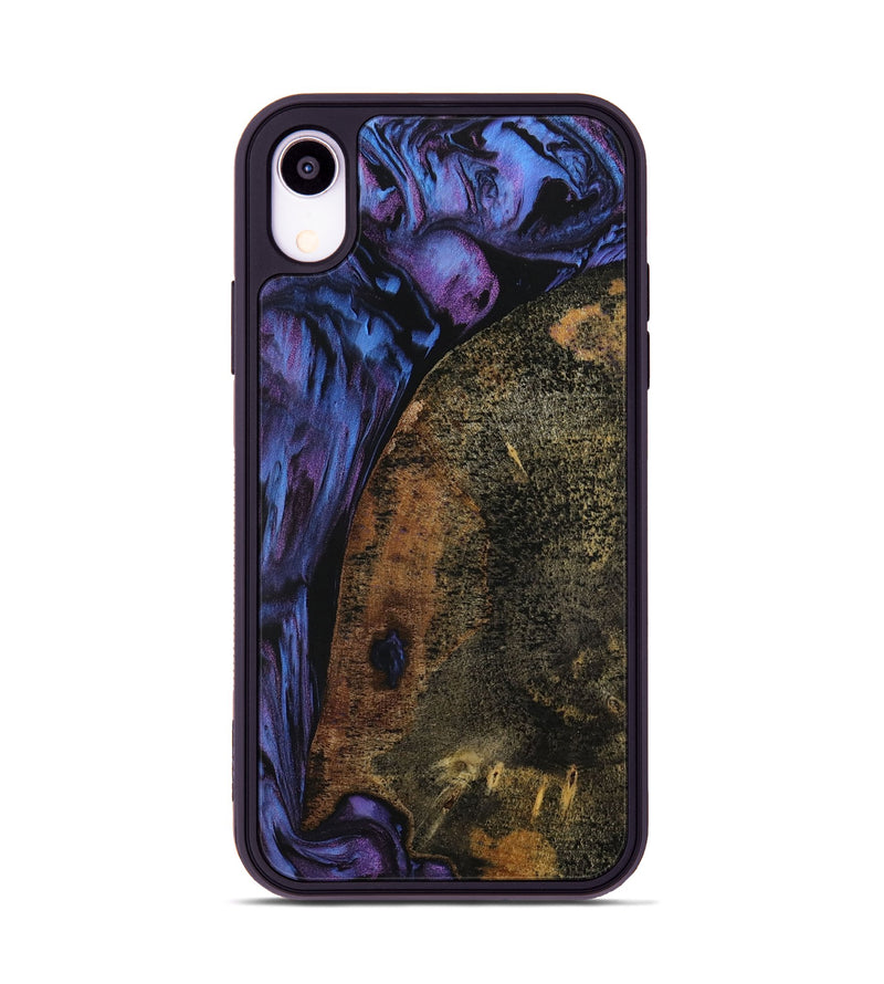 iPhone Xr Wood Phone Case - Janetta (Purple, 728201)