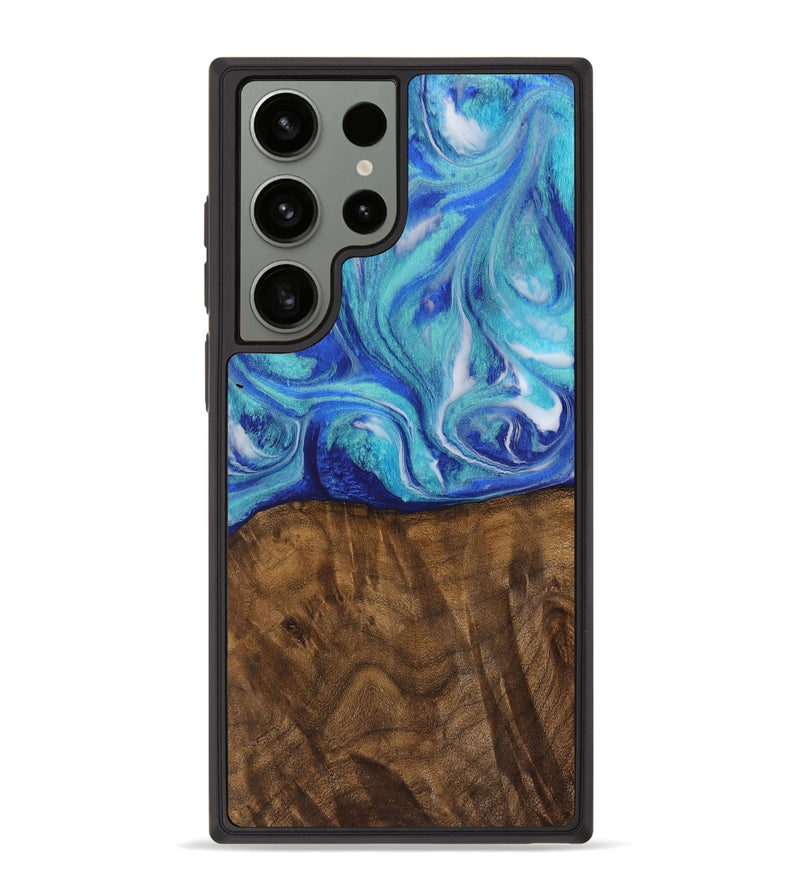 Galaxy S23 Ultra Wood Phone Case - Juluis (Blue, 728208)