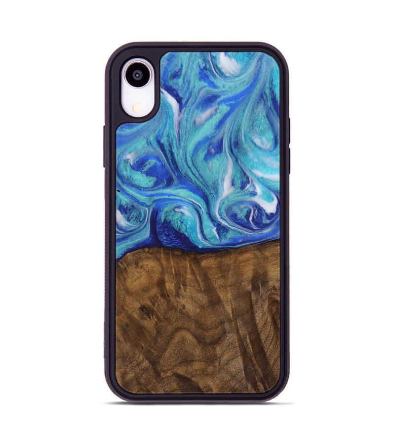 iPhone Xr Wood Phone Case - Juluis (Blue, 728208)