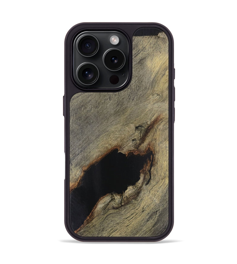 iPhone 16 Pro Wood Phone Case - Jerusha (Wood Burl, 728249)