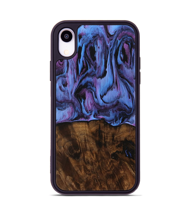 iPhone Xr Wood Phone Case - Tonya (Purple, 728270)