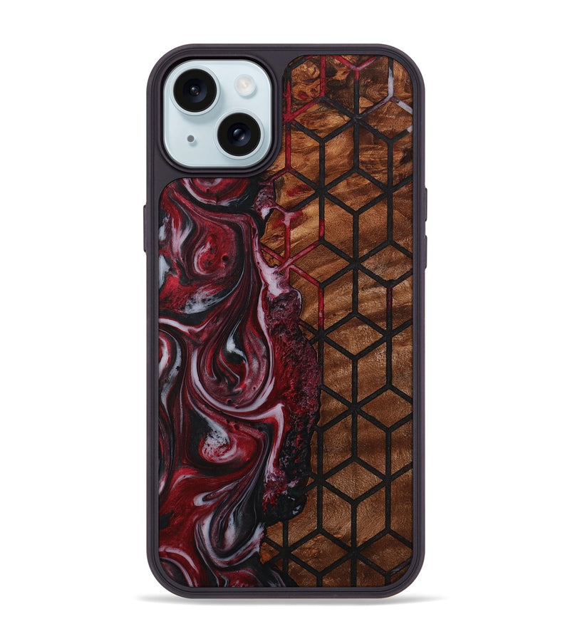 iPhone 15 Plus Wood Phone Case - Bama (Pattern, 728271)