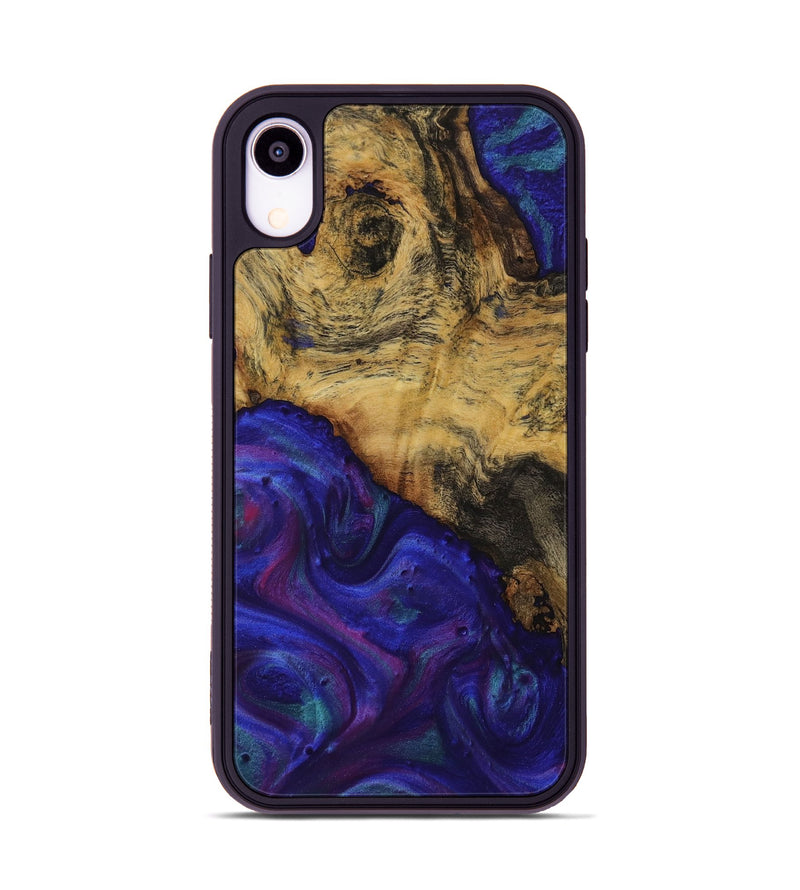 iPhone Xr Wood Phone Case - Khosro (Purple, 728276)