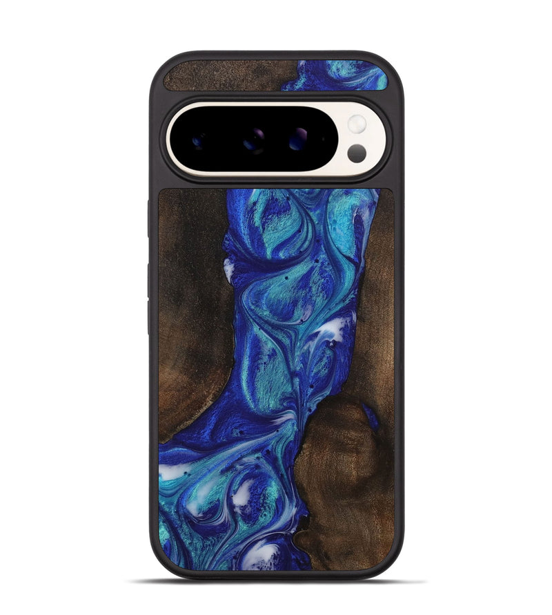 Pixel 9 Pro Wood Phone Case - Jeryl (Blue, 728280)