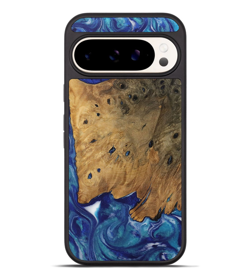 Pixel 9 Pro XL Wood Phone Case - Kwame (Blue, 728292)