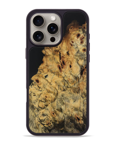 iPhone 16 Pro Max Wood Phone Case - Galina (Wood Burl, 728309)