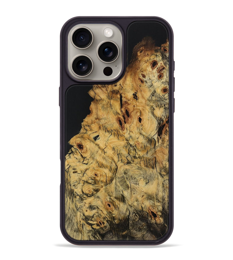 iPhone 16 Pro Max Wood Phone Case - Galina (Wood Burl, 728309)